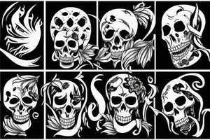 Grim reaper nature tattoo idea