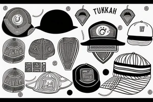 a turkish fez that look like a baseball cap tattoo idea
