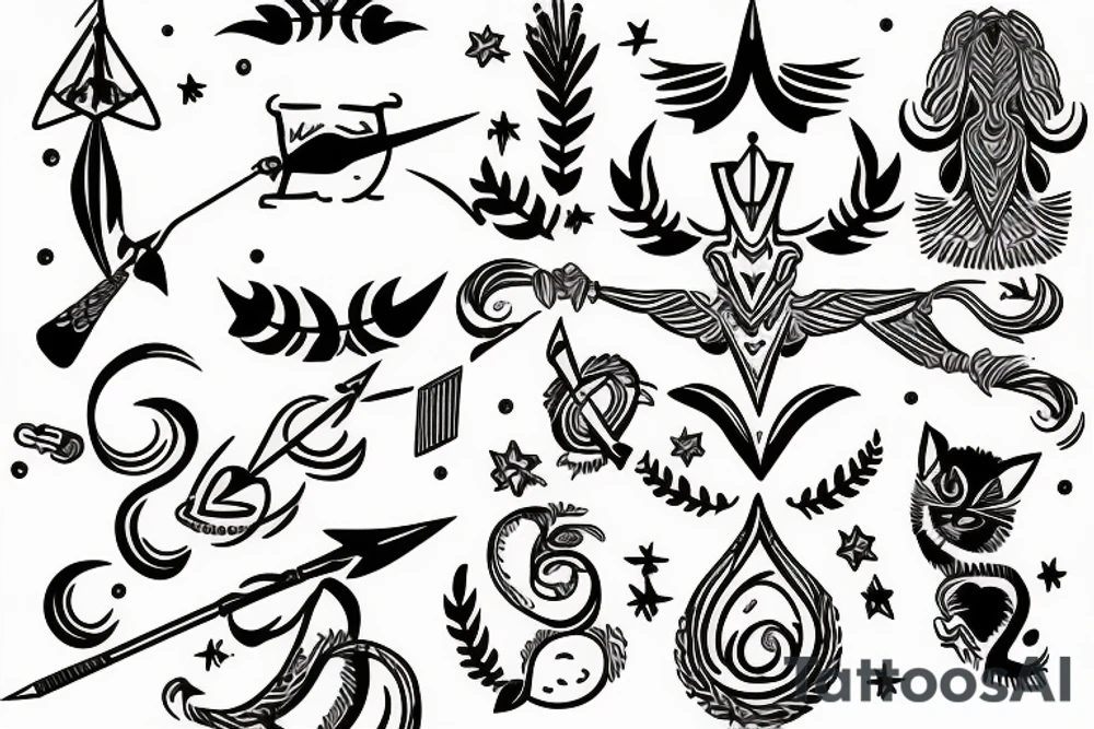 Sagittarius friends bonding small tattoo idea