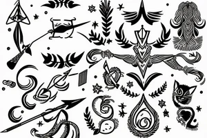 Sagittarius friends bonding small tattoo idea