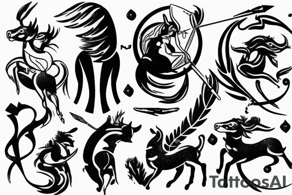 Sagittarius friends bonding small tattoo idea