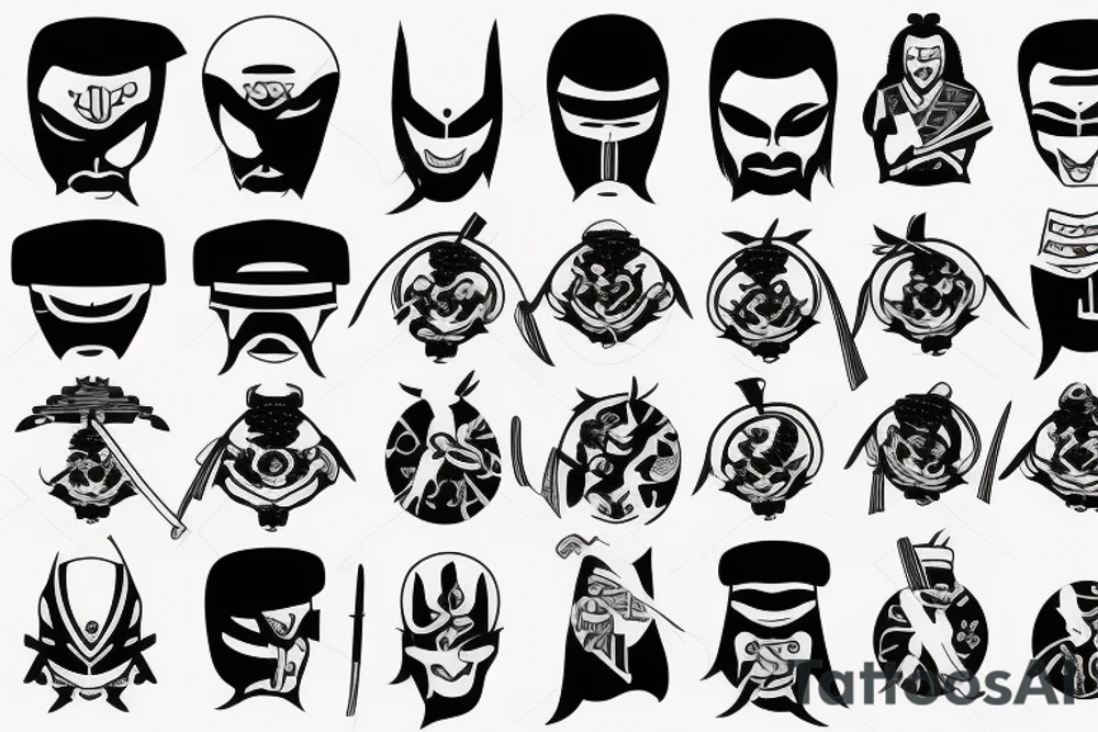 Future samurai tattoo idea