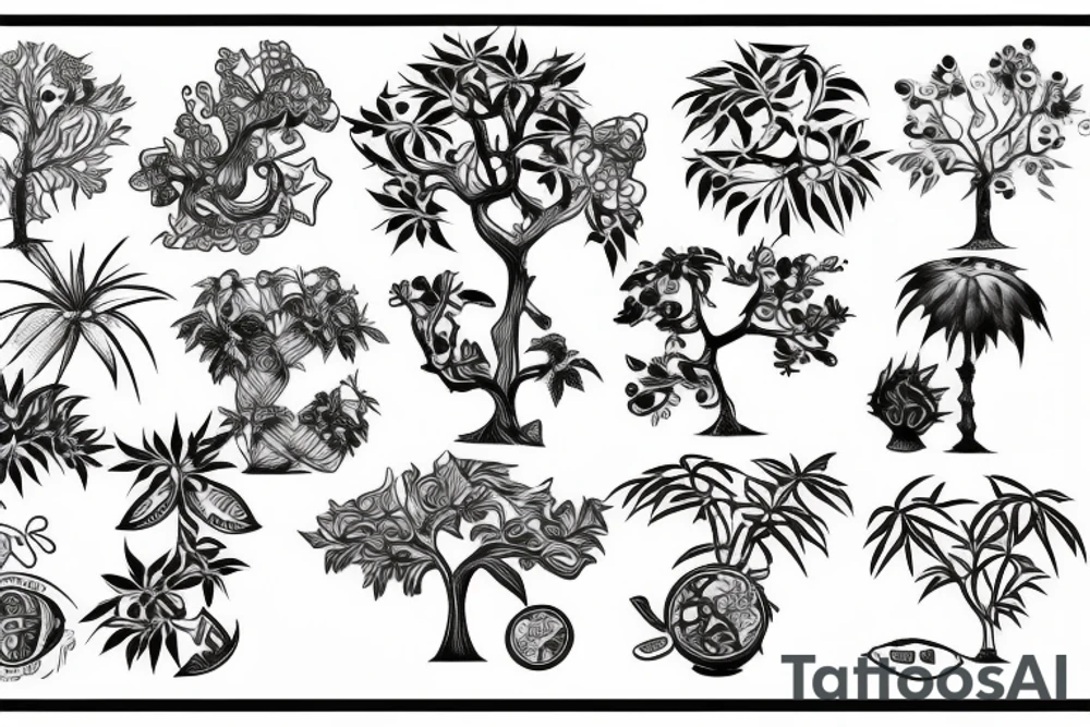 A money tree tattoo idea