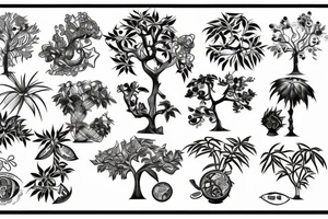 A money tree tattoo idea