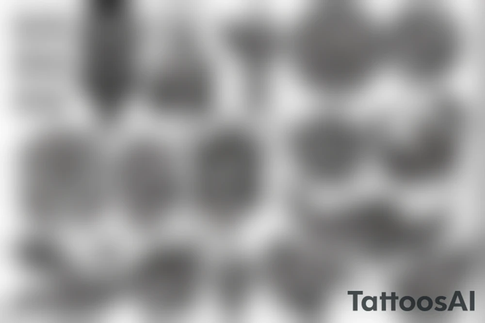 A neo-traditional hookah tattoo idea