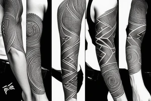 african tattoo sleeve tattoo idea