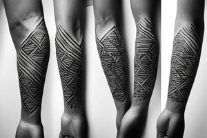 african tattoo sleeve tattoo idea