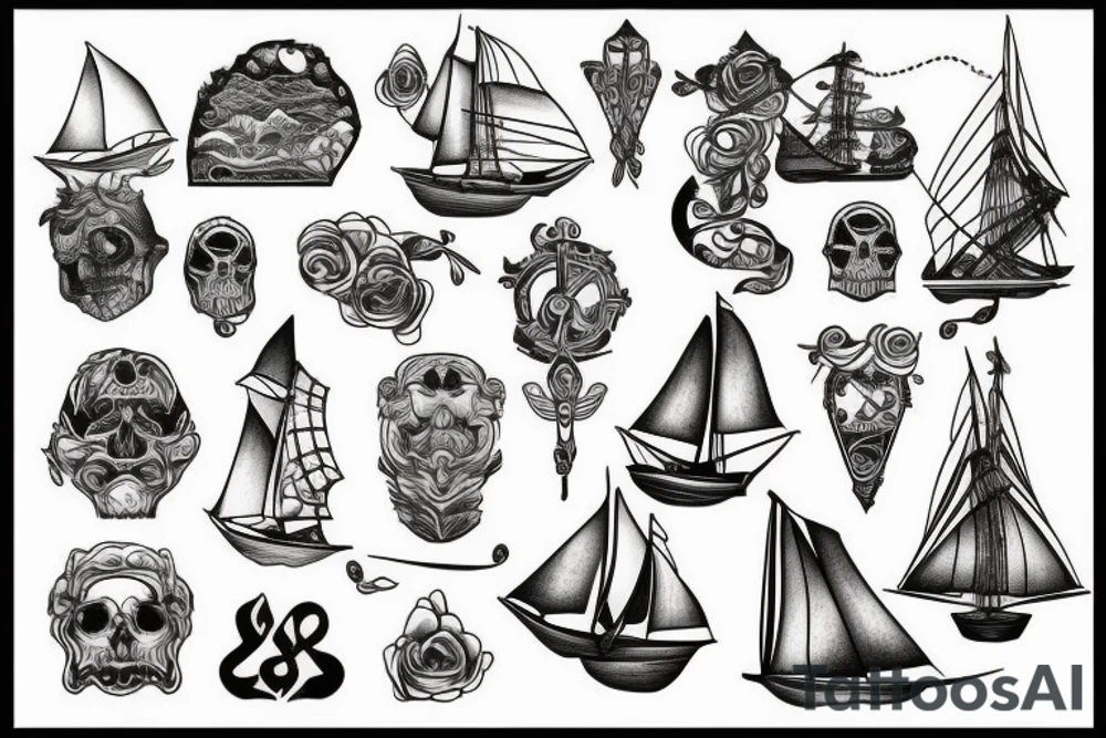 sunken ship tattoo idea