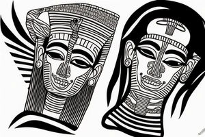 Piramids, sun, Egypt tattoo idea