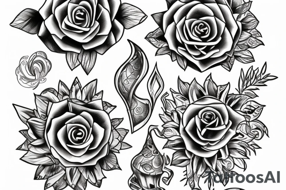 White flash tattoo idea