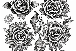 White flash tattoo idea