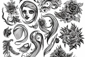 White flash tattoo idea