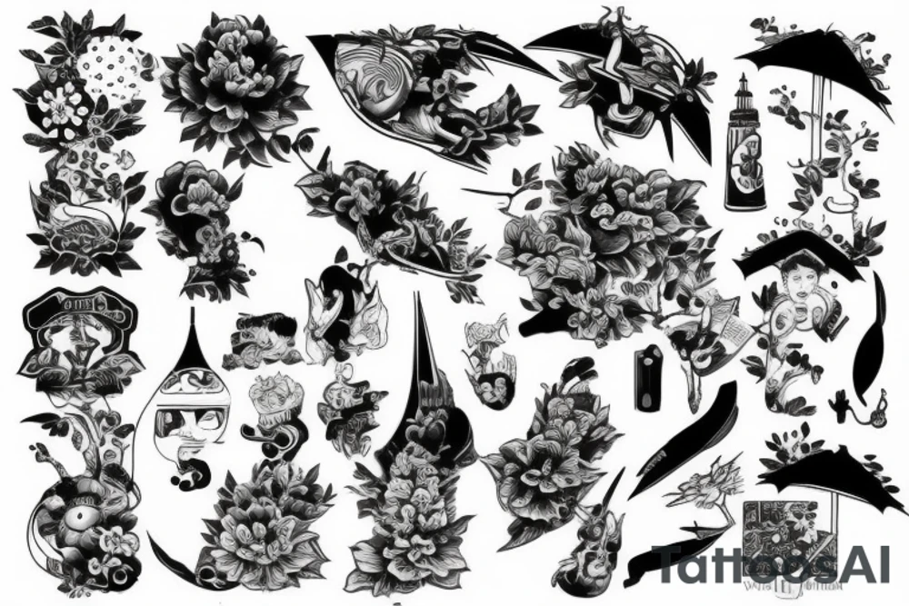 Japan, old school, foreign tattoo idea