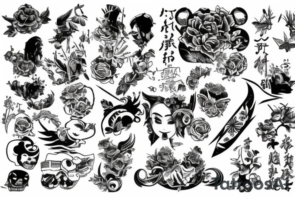 Japan, old school tattoo idea