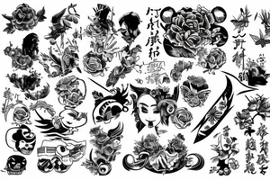 Japan, old school tattoo idea