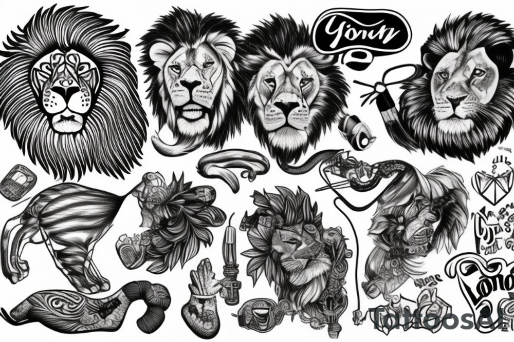 You got a lion inside of those lungs tattoo idea