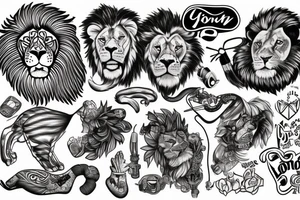 You got a lion inside of those lungs tattoo idea