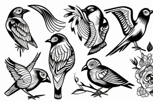 bird camera tattoo idea