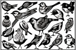 Bird with camera head tattoo idea