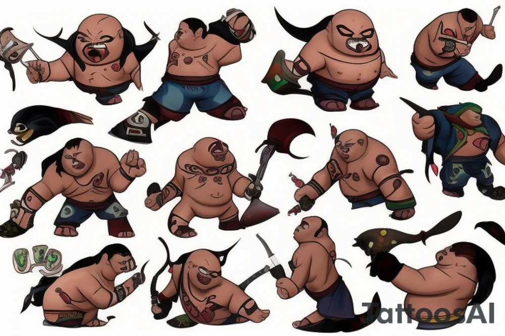 Dota pudge mid tattoo idea