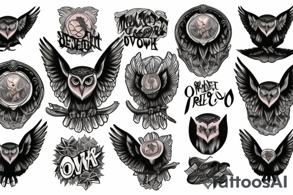 Owl meteora tattoo idea