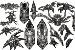 starcraft 2 pylon zealot tattoo idea