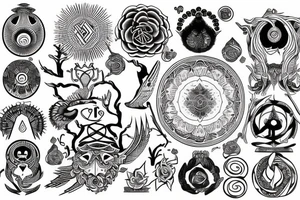 Ancient esoteric wisdom tattoo idea
