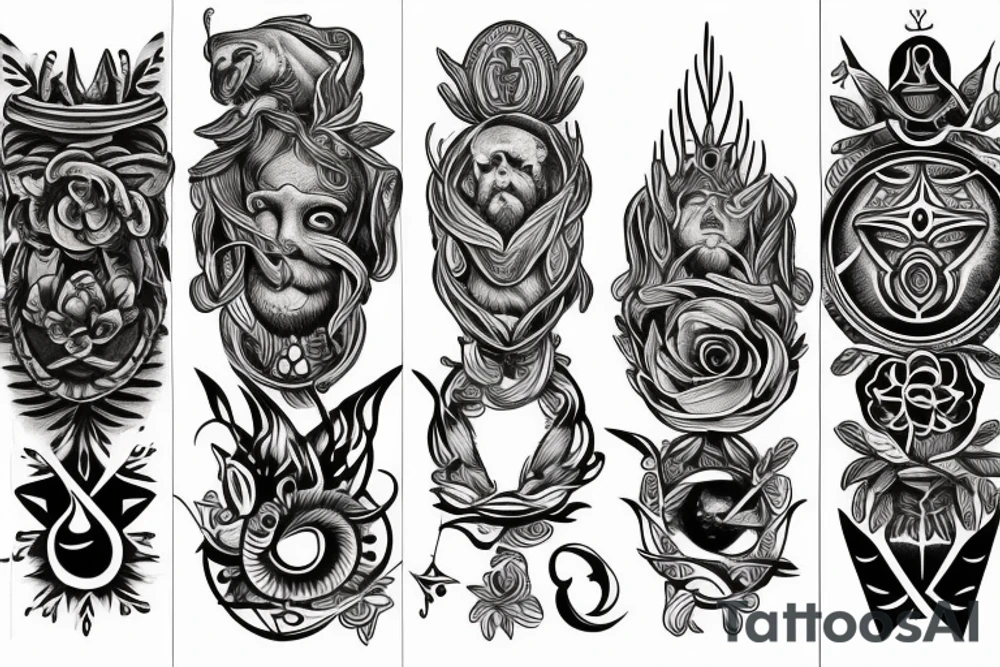 Ancient esoteric wisdom tattoo idea