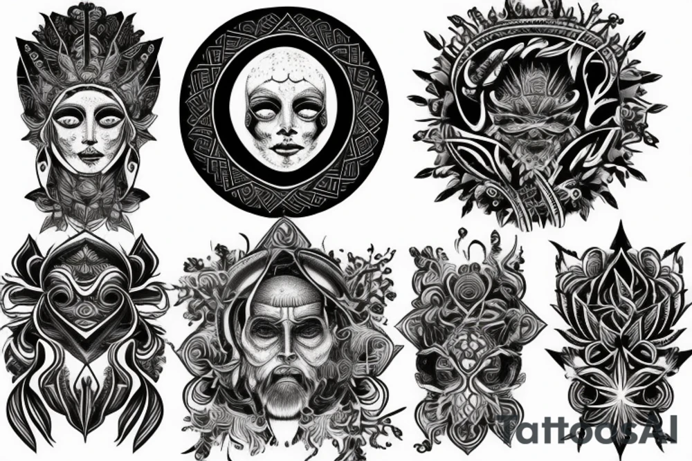 Ancient esoteric wisdom tattoo idea