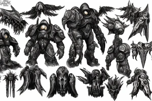 starcraft 2 jim raynor fighting zealot tattoo idea