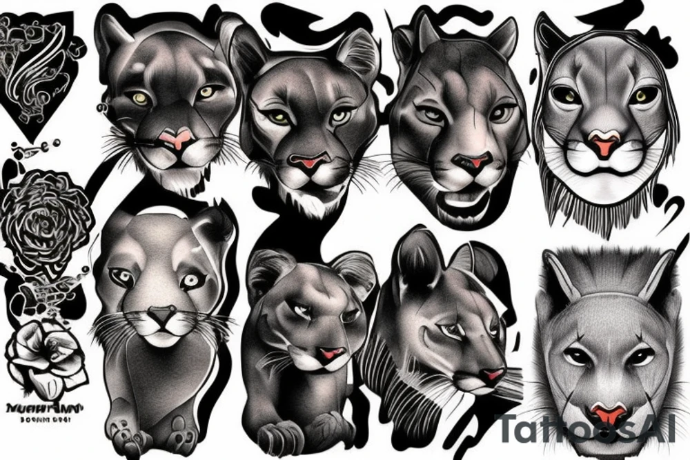 Mountain lion tattoo idea