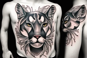 Mountain lion tattoo idea