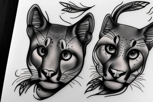 Cougar tattoo idea