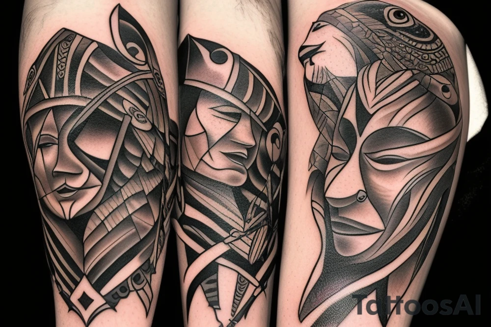 Cougar native america tattoo idea