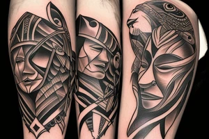 Cougar native america tattoo idea