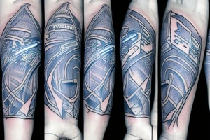 starcraft 2 blue energy pylon tattoo idea