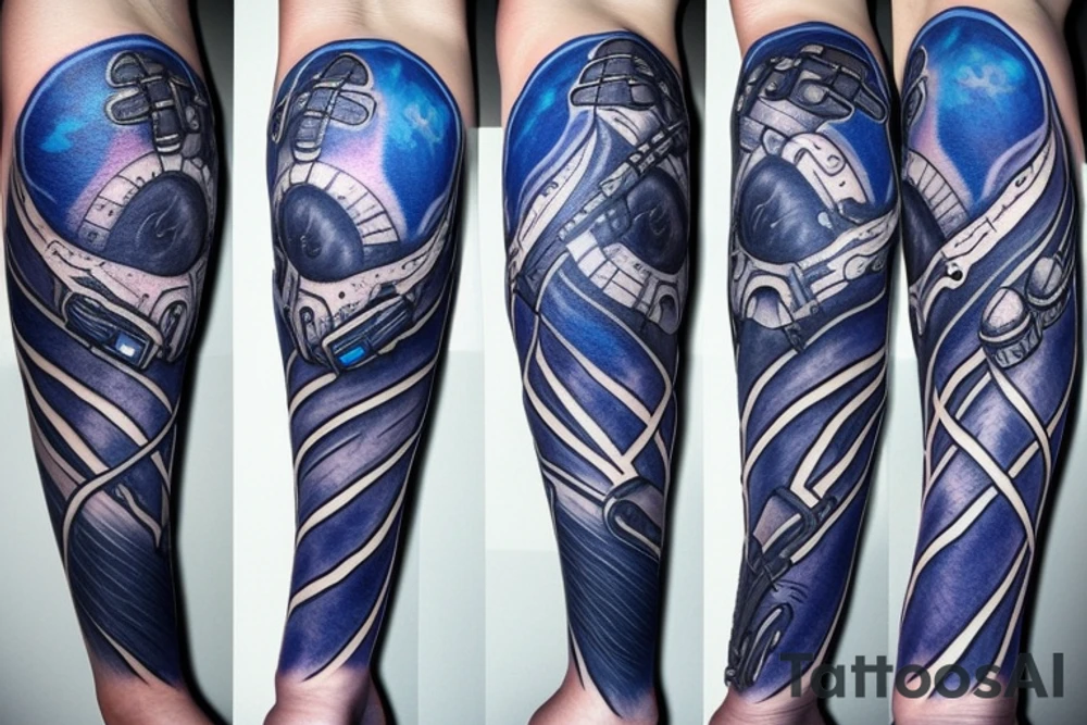 starcraft 2 blue energy pylon tattoo idea