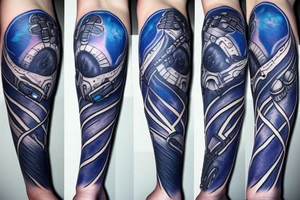 starcraft 2 blue energy pylon tattoo idea