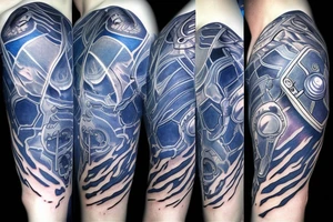 starcraft 2 blue energy pylon tattoo idea