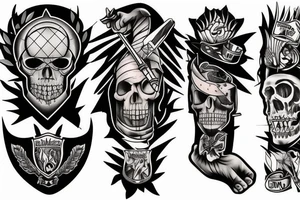Tomahawk tattoo idea