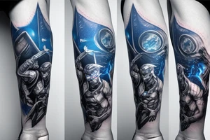 starcraft 2 blue energy pylon odin tattoo idea