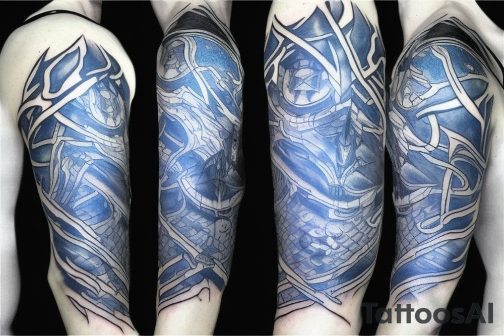 starcraft 2 blue energy pylon odin tattoo idea