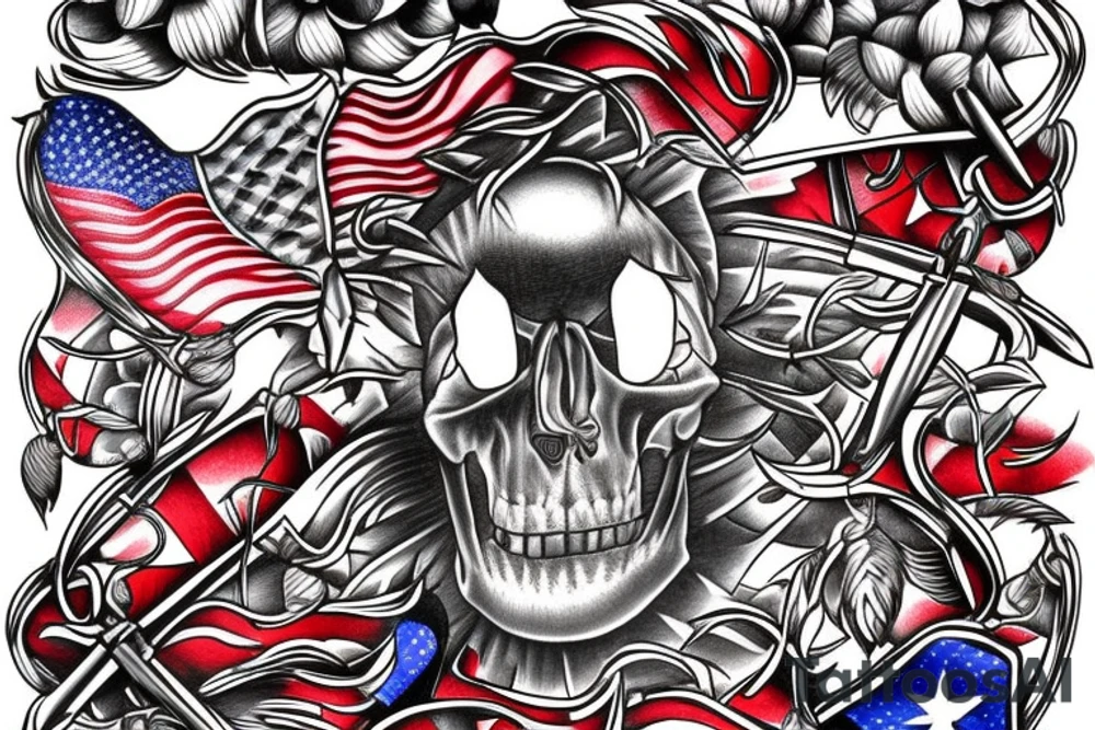 Tomahawk tattoo idea