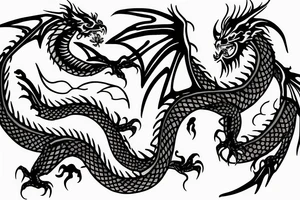 The Dragon is kind tattoo idea