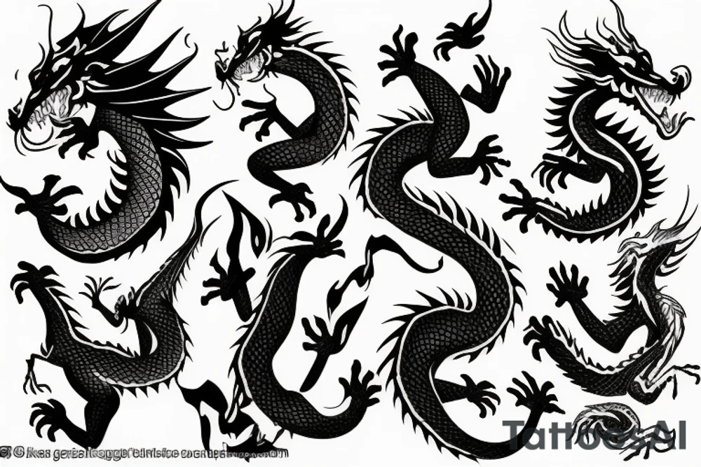 The Dragon is kind tattoo idea