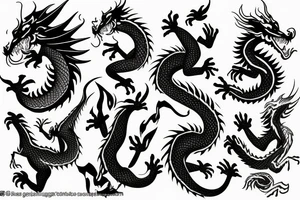 The Dragon is kind tattoo idea