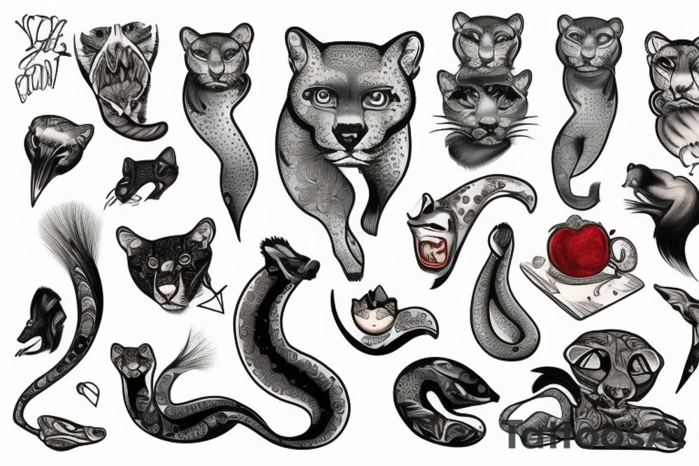 Cougar tattoo idea