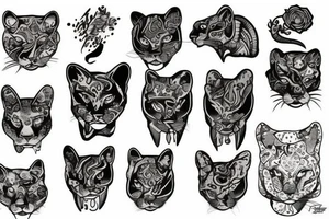 Cougar tattoo idea