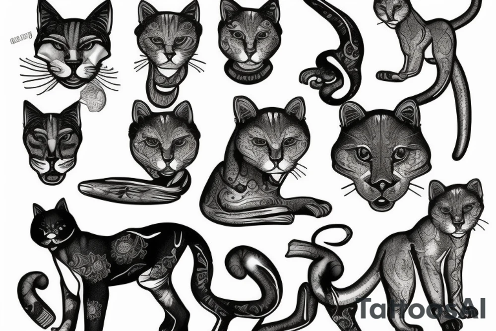 Cougar tattoo idea