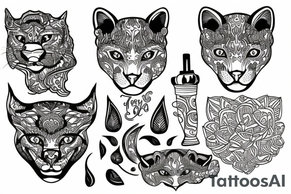 Cougar tattoo idea